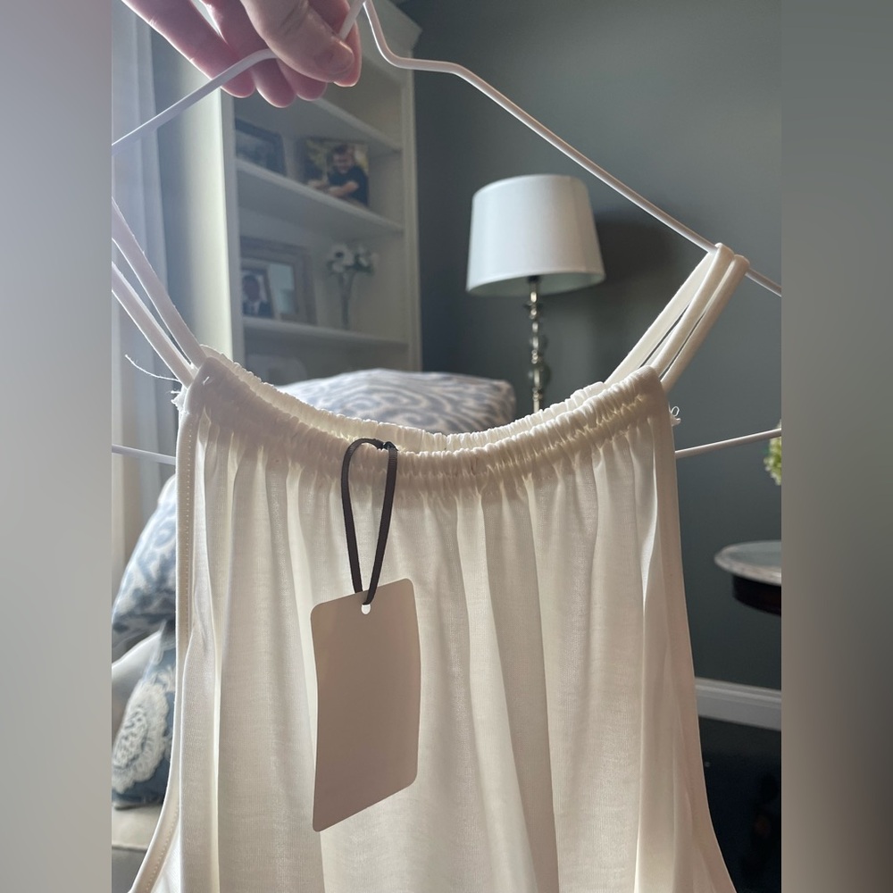 Green Envelope Cream Blouse